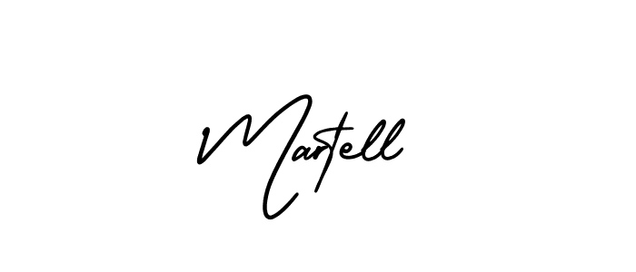 How to make Martell name signature. Use AmerikaSignatureDemo-Regular style for creating short signs online. This is the latest handwritten sign. Martell signature style 3 images and pictures png