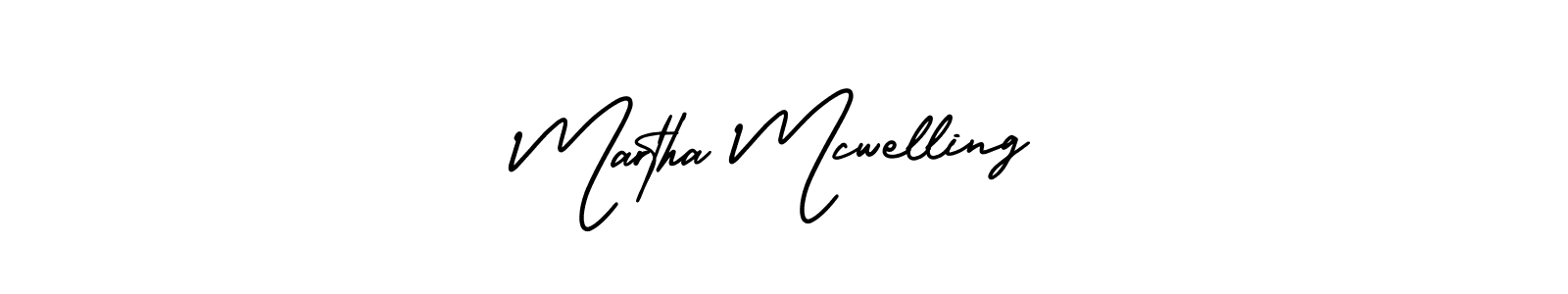 It looks lik you need a new signature style for name Martha Mcwelling. Design unique handwritten (AmerikaSignatureDemo-Regular) signature with our free signature maker in just a few clicks. Martha Mcwelling signature style 3 images and pictures png