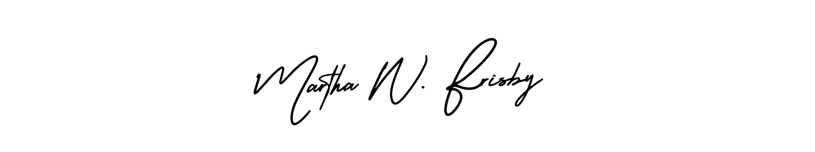 How to make Martha W. Frisby signature? AmerikaSignatureDemo-Regular is a professional autograph style. Create handwritten signature for Martha W. Frisby name. Martha W. Frisby signature style 3 images and pictures png