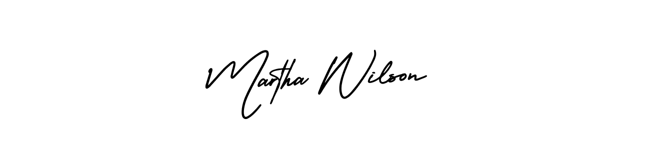You should practise on your own different ways (AmerikaSignatureDemo-Regular) to write your name (Martha Wilson) in signature. don't let someone else do it for you. Martha Wilson signature style 3 images and pictures png