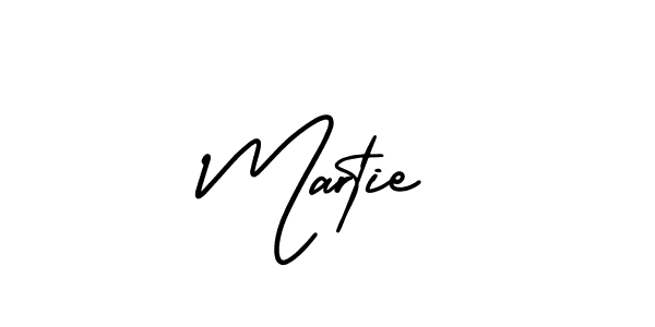 How to make Martie name signature. Use AmerikaSignatureDemo-Regular style for creating short signs online. This is the latest handwritten sign. Martie signature style 3 images and pictures png