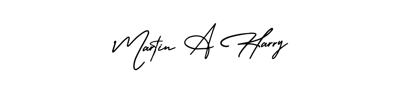 It looks lik you need a new signature style for name Martin A Harry. Design unique handwritten (AmerikaSignatureDemo-Regular) signature with our free signature maker in just a few clicks. Martin A Harry signature style 3 images and pictures png