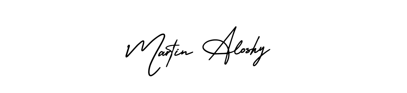 It looks lik you need a new signature style for name Martin Aloshy. Design unique handwritten (AmerikaSignatureDemo-Regular) signature with our free signature maker in just a few clicks. Martin Aloshy signature style 3 images and pictures png