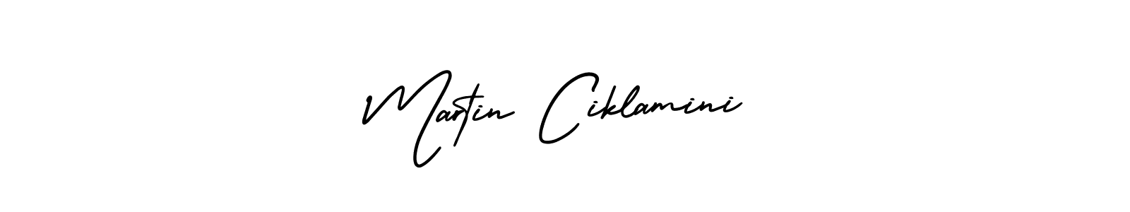 Similarly AmerikaSignatureDemo-Regular is the best handwritten signature design. Signature creator online .You can use it as an online autograph creator for name Martin Ciklamini. Martin Ciklamini signature style 3 images and pictures png