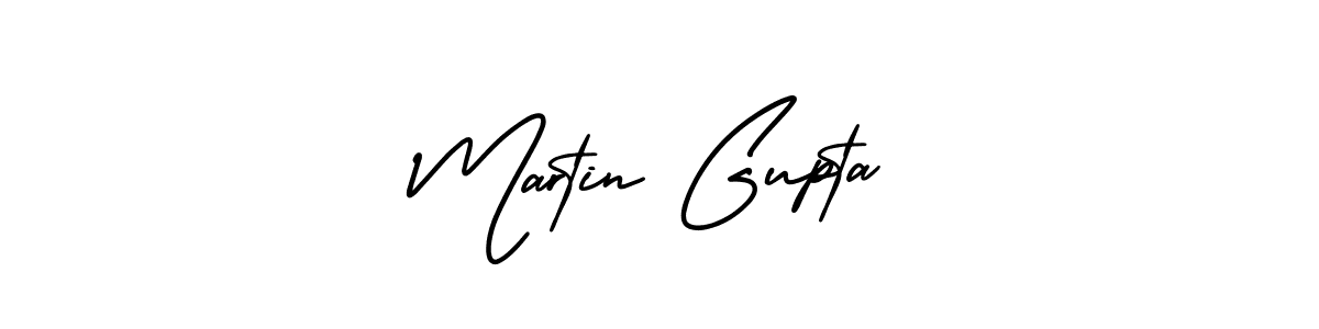 How to make Martin Gupta name signature. Use AmerikaSignatureDemo-Regular style for creating short signs online. This is the latest handwritten sign. Martin Gupta signature style 3 images and pictures png