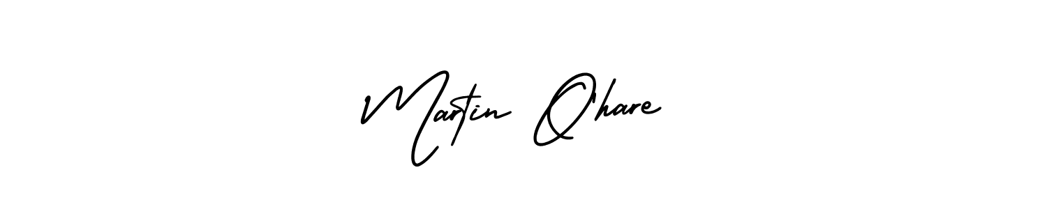 How to make Martin O’hare name signature. Use AmerikaSignatureDemo-Regular style for creating short signs online. This is the latest handwritten sign. Martin O’hare signature style 3 images and pictures png