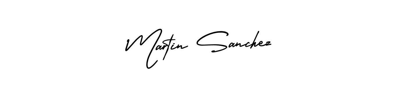 Make a beautiful signature design for name Martin Sanchez. With this signature (AmerikaSignatureDemo-Regular) style, you can create a handwritten signature for free. Martin Sanchez signature style 3 images and pictures png