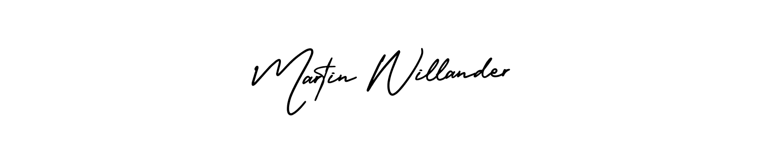 How to make Martin Willander name signature. Use AmerikaSignatureDemo-Regular style for creating short signs online. This is the latest handwritten sign. Martin Willander signature style 3 images and pictures png