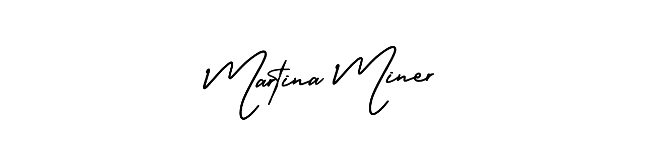 Also we have Martina Miner name is the best signature style. Create professional handwritten signature collection using AmerikaSignatureDemo-Regular autograph style. Martina Miner signature style 3 images and pictures png