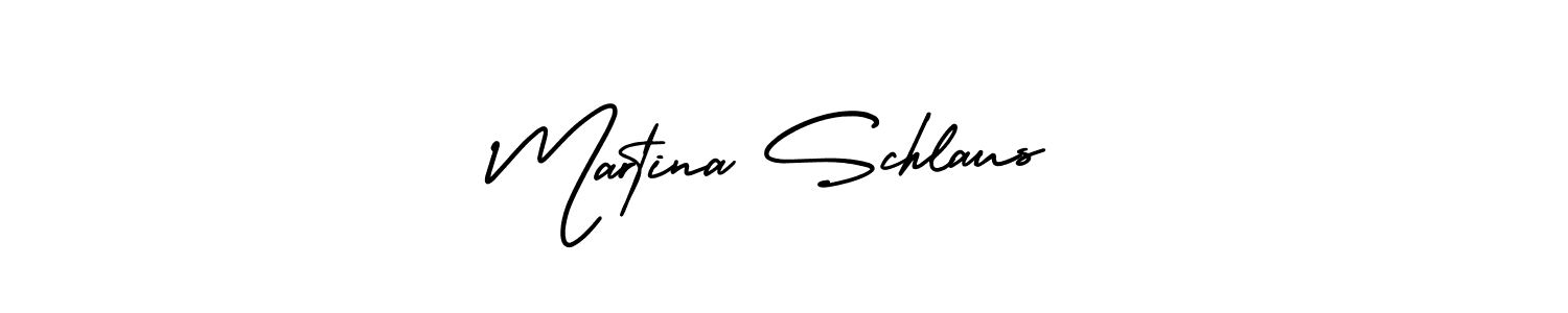 You should practise on your own different ways (AmerikaSignatureDemo-Regular) to write your name (Martina Schlaus) in signature. don't let someone else do it for you. Martina Schlaus signature style 3 images and pictures png