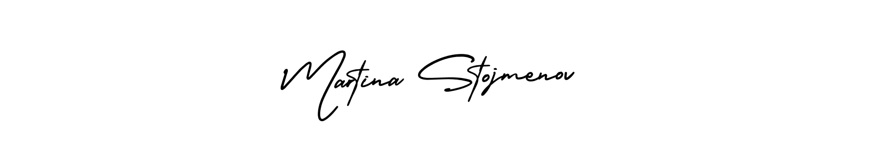 How to make Martina Stojmenov signature? AmerikaSignatureDemo-Regular is a professional autograph style. Create handwritten signature for Martina Stojmenov name. Martina Stojmenov signature style 3 images and pictures png