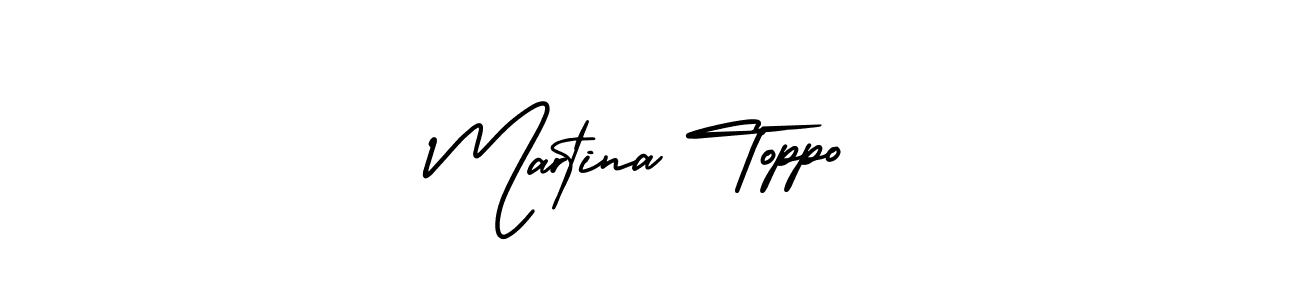 Also we have Martina Toppo name is the best signature style. Create professional handwritten signature collection using AmerikaSignatureDemo-Regular autograph style. Martina Toppo signature style 3 images and pictures png