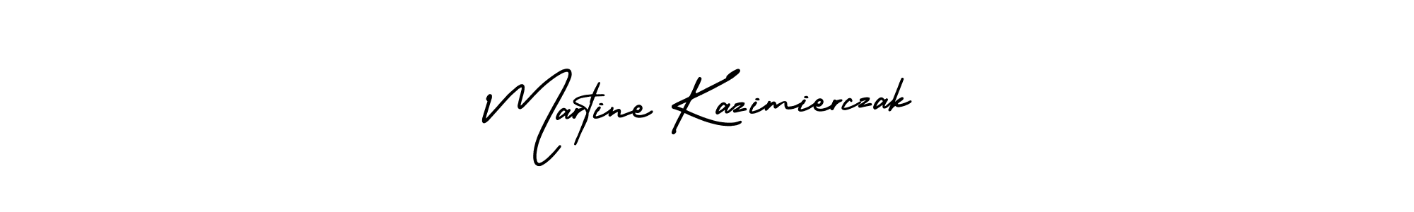 You should practise on your own different ways (AmerikaSignatureDemo-Regular) to write your name (Martine Kazimierczak) in signature. don't let someone else do it for you. Martine Kazimierczak signature style 3 images and pictures png