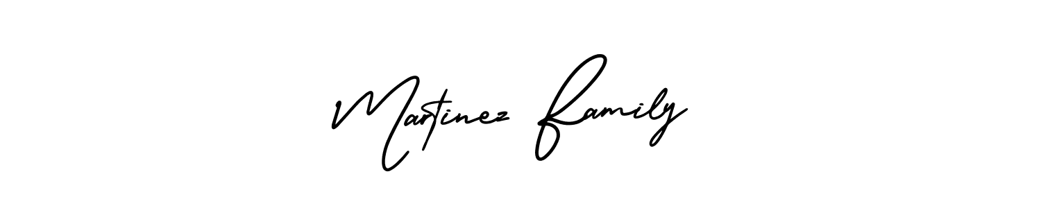 Make a beautiful signature design for name Martinez Family. With this signature (AmerikaSignatureDemo-Regular) style, you can create a handwritten signature for free. Martinez Family signature style 3 images and pictures png