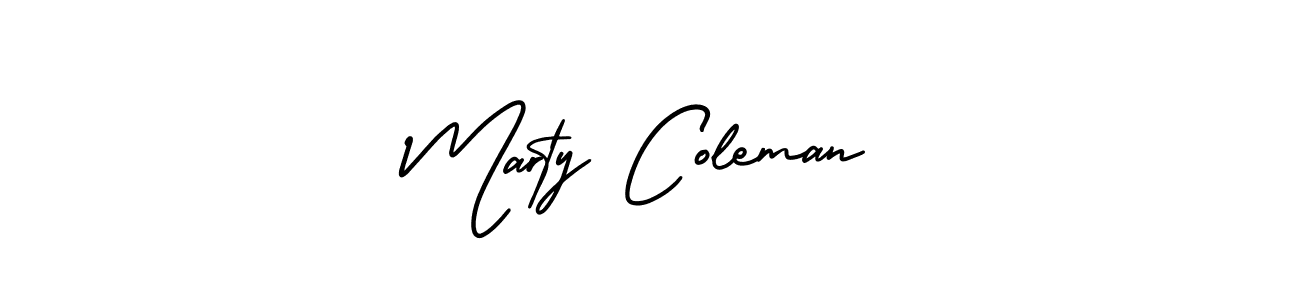 How to make Marty Coleman signature? AmerikaSignatureDemo-Regular is a professional autograph style. Create handwritten signature for Marty Coleman name. Marty Coleman signature style 3 images and pictures png