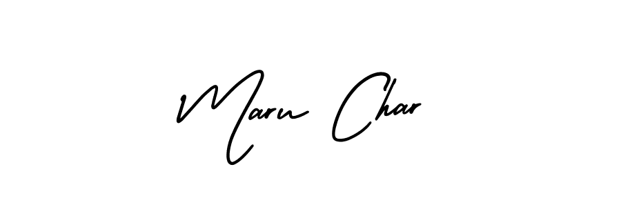 Create a beautiful signature design for name Maru Char. With this signature (AmerikaSignatureDemo-Regular) fonts, you can make a handwritten signature for free. Maru Char signature style 3 images and pictures png