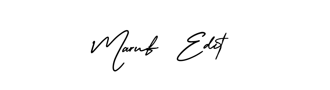 The best way (AmerikaSignatureDemo-Regular) to make a short signature is to pick only two or three words in your name. The name Maruf  Edit include a total of six letters. For converting this name. Maruf  Edit signature style 3 images and pictures png