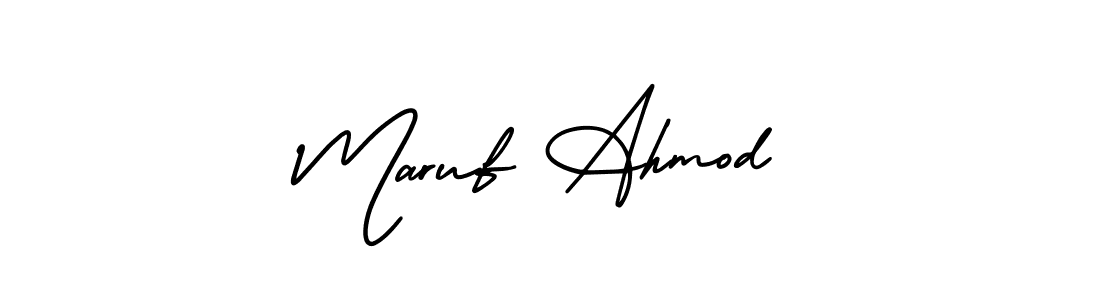 Also we have Maruf Ahmod name is the best signature style. Create professional handwritten signature collection using AmerikaSignatureDemo-Regular autograph style. Maruf Ahmod signature style 3 images and pictures png
