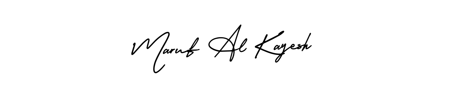 Make a short Maruf Al Kayesh signature style. Manage your documents anywhere anytime using AmerikaSignatureDemo-Regular. Create and add eSignatures, submit forms, share and send files easily. Maruf Al Kayesh signature style 3 images and pictures png