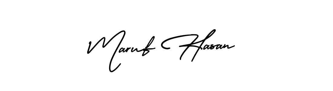 Design your own signature with our free online signature maker. With this signature software, you can create a handwritten (AmerikaSignatureDemo-Regular) signature for name Maruf Hasan. Maruf Hasan signature style 3 images and pictures png