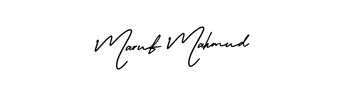 Design your own signature with our free online signature maker. With this signature software, you can create a handwritten (AmerikaSignatureDemo-Regular) signature for name Maruf Mahmud. Maruf Mahmud signature style 3 images and pictures png