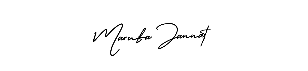 Also we have Marufa Jannat name is the best signature style. Create professional handwritten signature collection using AmerikaSignatureDemo-Regular autograph style. Marufa Jannat signature style 3 images and pictures png