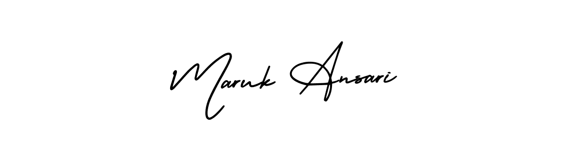 Best and Professional Signature Style for Maruk Ansari. AmerikaSignatureDemo-Regular Best Signature Style Collection. Maruk Ansari signature style 3 images and pictures png