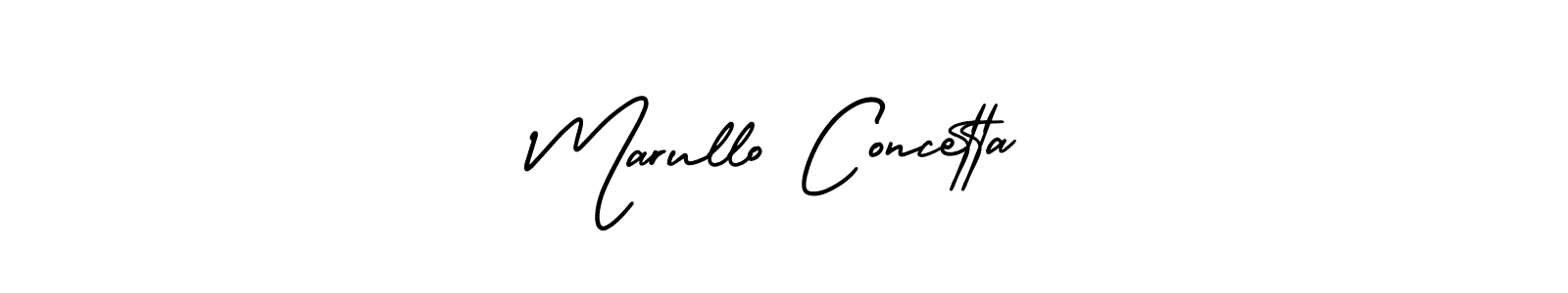 Use a signature maker to create a handwritten signature online. With this signature software, you can design (AmerikaSignatureDemo-Regular) your own signature for name Marullo Concetta. Marullo Concetta signature style 3 images and pictures png