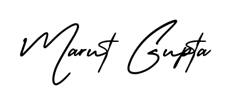 Get inspired by this graceful AmerikaSignatureDemo-Regular signature style for name Marut Gupta. Smooth loops and balanced proportions for everyday use. Marut Gupta signature style 3 images and pictures png