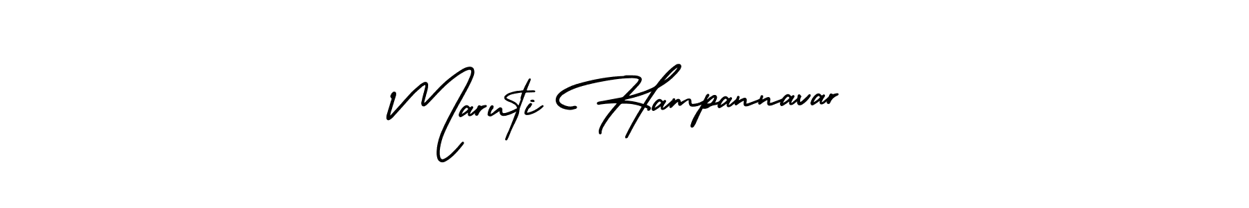 Create a beautiful signature design for name Maruti Hampannavar. With this signature (AmerikaSignatureDemo-Regular) fonts, you can make a handwritten signature for free. Maruti Hampannavar signature style 3 images and pictures png