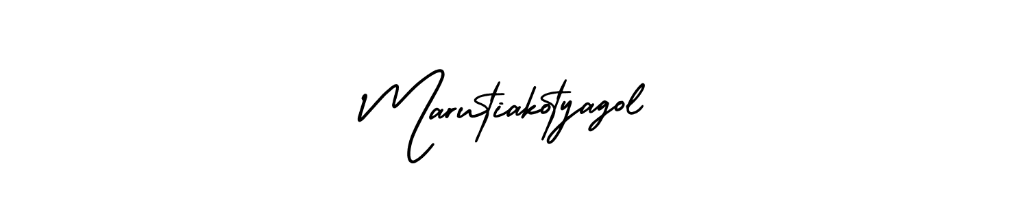 Check out images of Autograph of Marutiakotyagol name. Actor Marutiakotyagol Signature Style. AmerikaSignatureDemo-Regular is a professional sign style online. Marutiakotyagol signature style 3 images and pictures png