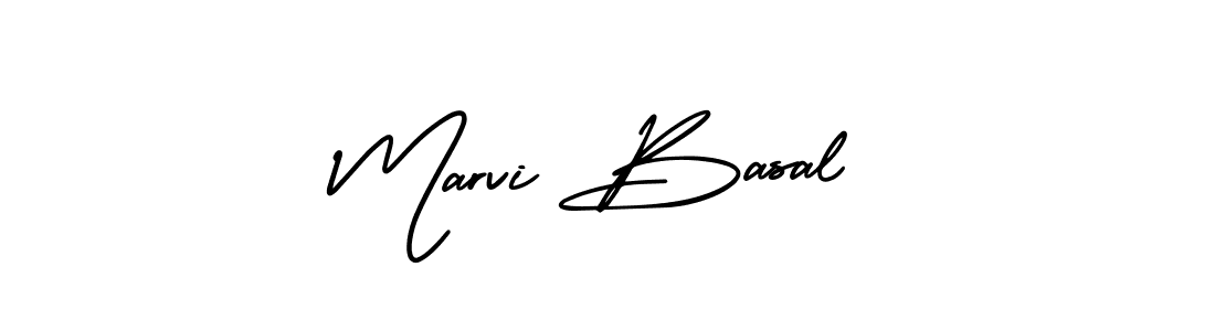 Marvi Basal stylish signature style. Best Handwritten Sign (AmerikaSignatureDemo-Regular) for my name. Handwritten Signature Collection Ideas for my name Marvi Basal. Marvi Basal signature style 3 images and pictures png