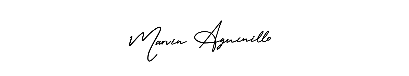 This is the best signature style for the Marvin Aguinillo name. Also you like these signature font (AmerikaSignatureDemo-Regular). Mix name signature. Marvin Aguinillo signature style 3 images and pictures png
