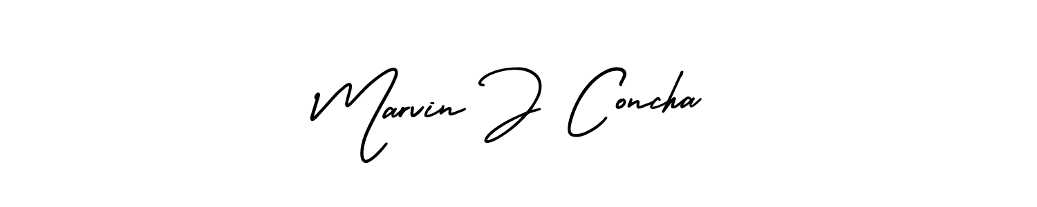 AmerikaSignatureDemo-Regular is a professional signature style that is perfect for those who want to add a touch of class to their signature. It is also a great choice for those who want to make their signature more unique. Get Marvin J Concha name to fancy signature for free. Marvin J Concha signature style 3 images and pictures png