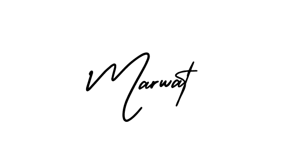 Use a signature maker to create a handwritten signature online. With this signature software, you can design (AmerikaSignatureDemo-Regular) your own signature for name Marwat. Marwat signature style 3 images and pictures png