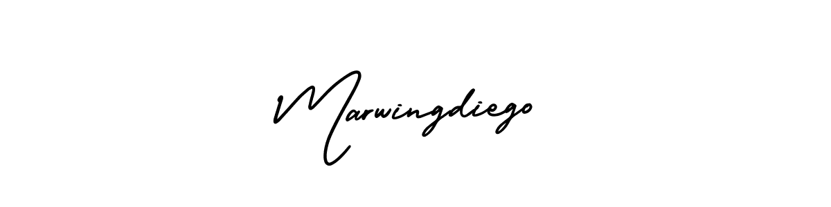 if you are searching for the best signature style for your name Marwingdiego. so please give up your signature search. here we have designed multiple signature styles  using AmerikaSignatureDemo-Regular. Marwingdiego signature style 3 images and pictures png