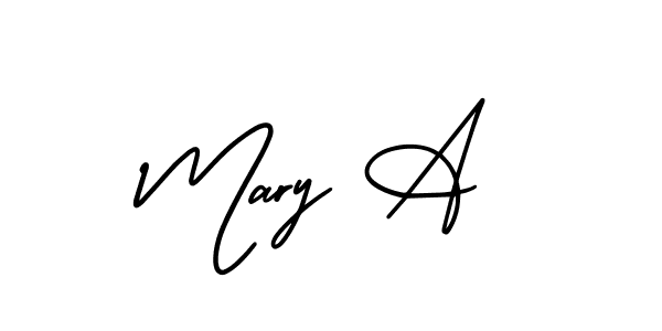 Create a beautiful signature design for name Mary A. With this signature (AmerikaSignatureDemo-Regular) fonts, you can make a handwritten signature for free. Mary A signature style 3 images and pictures png