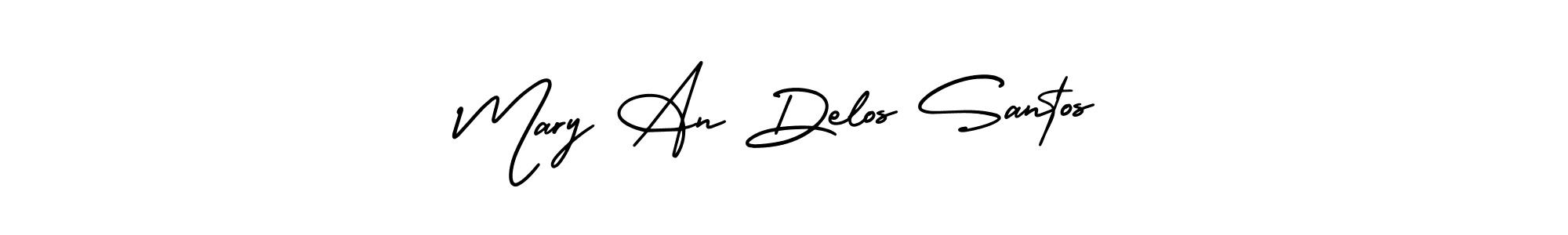 Check out images of Autograph of Mary An Delos Santos name. Actor Mary An Delos Santos Signature Style. AmerikaSignatureDemo-Regular is a professional sign style online. Mary An Delos Santos signature style 3 images and pictures png