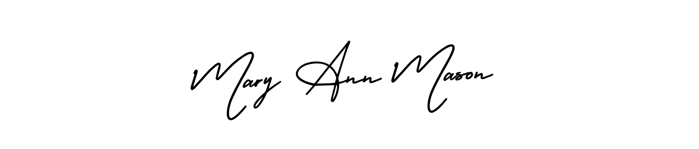 Make a short Mary Ann Mason signature style. Manage your documents anywhere anytime using AmerikaSignatureDemo-Regular. Create and add eSignatures, submit forms, share and send files easily. Mary Ann Mason signature style 3 images and pictures png