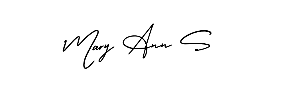 Use a signature maker to create a handwritten signature online. With this signature software, you can design (AmerikaSignatureDemo-Regular) your own signature for name Mary Ann S. Mary Ann S signature style 3 images and pictures png