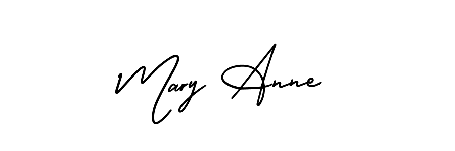 Design your own signature with our free online signature maker. With this signature software, you can create a handwritten (AmerikaSignatureDemo-Regular) signature for name Mary Anne. Mary Anne signature style 3 images and pictures png