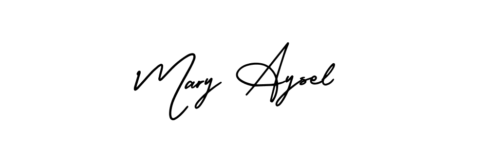 It looks lik you need a new signature style for name Mary Aysel. Design unique handwritten (AmerikaSignatureDemo-Regular) signature with our free signature maker in just a few clicks. Mary Aysel signature style 3 images and pictures png