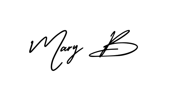 AmerikaSignatureDemo-Regular is a professional signature style that is perfect for those who want to add a touch of class to their signature. It is also a great choice for those who want to make their signature more unique. Get Mary B name to fancy signature for free. Mary B signature style 3 images and pictures png