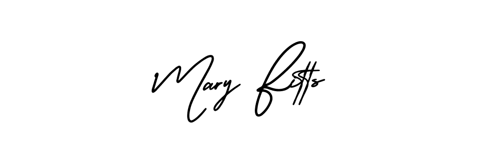 Create a beautiful signature design for name Mary Fitts. With this signature (AmerikaSignatureDemo-Regular) fonts, you can make a handwritten signature for free. Mary Fitts signature style 3 images and pictures png