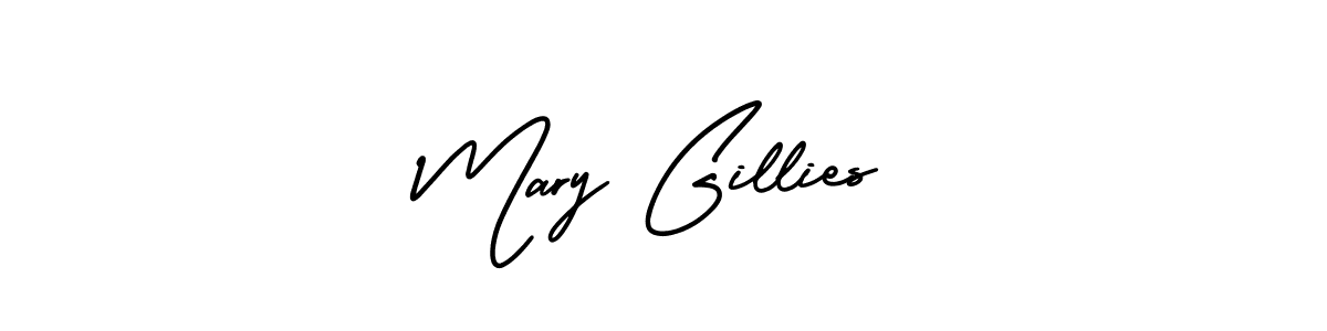 Use a signature maker to create a handwritten signature online. With this signature software, you can design (AmerikaSignatureDemo-Regular) your own signature for name Mary Gillies. Mary Gillies signature style 3 images and pictures png