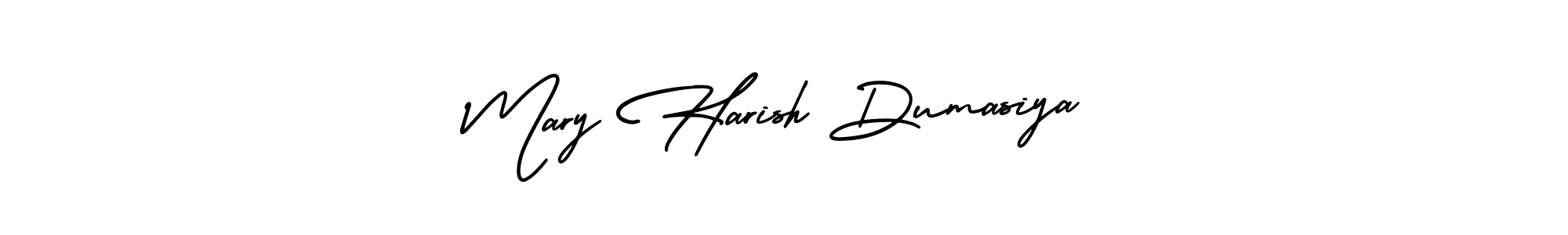 It looks lik you need a new signature style for name Mary Harish Dumasiya. Design unique handwritten (AmerikaSignatureDemo-Regular) signature with our free signature maker in just a few clicks. Mary Harish Dumasiya signature style 3 images and pictures png