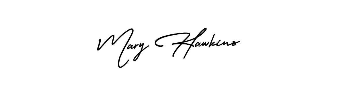 Use a signature maker to create a handwritten signature online. With this signature software, you can design (AmerikaSignatureDemo-Regular) your own signature for name Mary Hawkins. Mary Hawkins signature style 3 images and pictures png