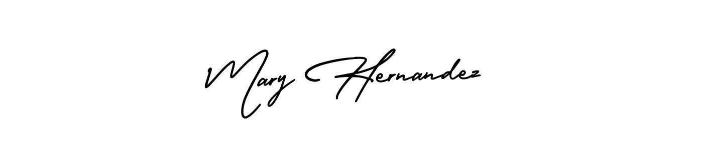 How to make Mary Hernandez name signature. Use AmerikaSignatureDemo-Regular style for creating short signs online. This is the latest handwritten sign. Mary Hernandez signature style 3 images and pictures png