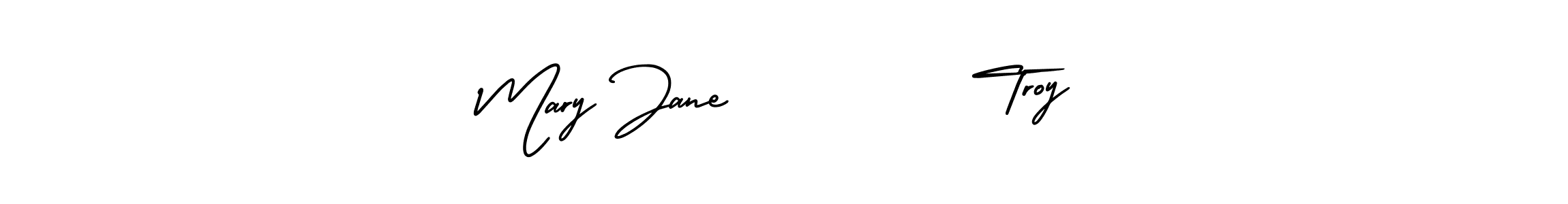 This is the best signature style for the Mary Jane          Troy name. Also you like these signature font (AmerikaSignatureDemo-Regular). Mix name signature. Mary Jane          Troy signature style 3 images and pictures png