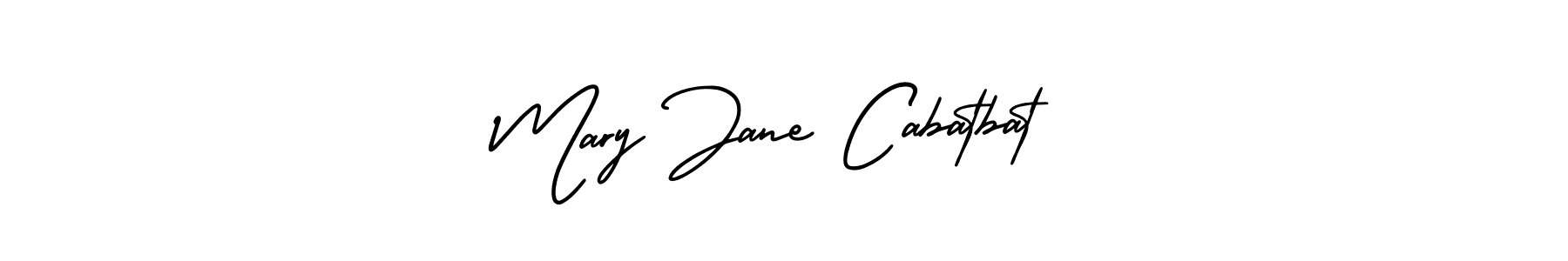 This is the best signature style for the Mary Jane Cabatbat name. Also you like these signature font (AmerikaSignatureDemo-Regular). Mix name signature. Mary Jane Cabatbat signature style 3 images and pictures png